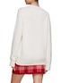 Back View - Click To Enlarge - BARRIE - OVERSIZE ROUND NECK EMBLEM INTARSIA SWEATER