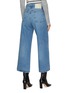 Back View - Click To Enlarge - RAG & BONE - ‘MAYA’ MEDIUM WASH CROPPED WIDE LEG JEANS