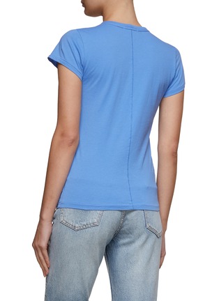 Back View - Click To Enlarge - RAG & BONE - Cap Sleeve Cotton Crewneck T-Shirt