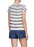 Back View - Click To Enlarge - RAG & BONE - ‘THE KNIT’ STRIPED CREWNECK T-SHIRT