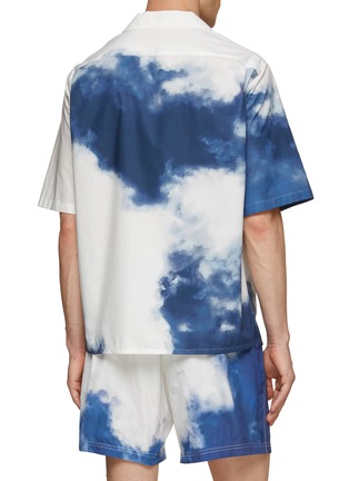 Back View - Click To Enlarge - ALEXANDER MCQUEEN - SHORT SLEEVE STORM PRINT COTTON SHIRT