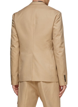Back View - Click To Enlarge - ALEXANDER MCQUEEN - MA1 DECONSTRUCTED COTTON BLAZER