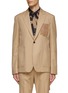 Main View - Click To Enlarge - ALEXANDER MCQUEEN - MA1 DECONSTRUCTED COTTON BLAZER