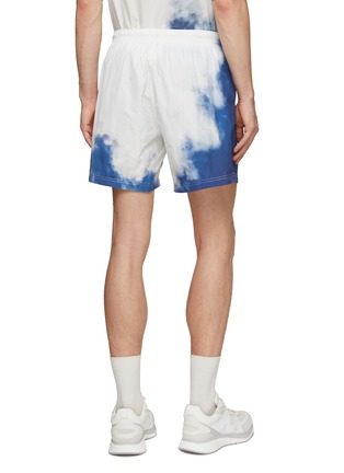 Back View - Click To Enlarge - ALEXANDER MCQUEEN - SKY PRINT ELASTICATED WAISTBAND SWIM SHORTS