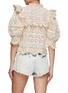 Back View - Click To Enlarge - SEA NEW YORK - ‘EVIE’ EYELET PUFF SLEEVE BUTTON-DOWN TOP