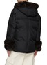 Back View - Click To Enlarge - YVES SALOMON - Hooded Sable Fur Trim Padded Jacket