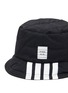 Detail View - Click To Enlarge - THOM BROWNE  - Four-Bar Stripe Quilted Bucket Hat