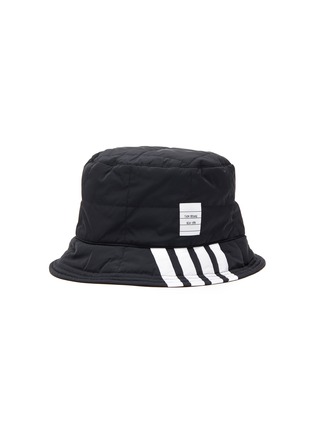 Main View - Click To Enlarge - THOM BROWNE  - Four-Bar Stripe Quilted Bucket Hat