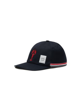 Main View - Click To Enlarge - THOM BROWNE - Tricoloured Band Lobster Embroidery Cap