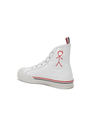  - THOM BROWNE - ‘MR THOM COLLEGIATE’ HIGH TOP LACE UP SNEAKERS