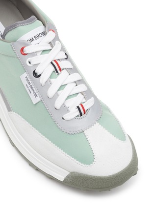 Detail View - Click To Enlarge - THOM BROWNE - Nylon Tech Low-Top Sneakers