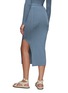 Back View - Click To Enlarge - SIMKHAI - ‘ORION’ COMPACT CUTOUT DETAIL RIBBED KNIT MIDI SKIRT