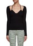 Main View - Click To Enlarge - SIMKHAI - ‘JAYLINE’ CORE COMPACT RIBBED KNIT SCOOP NECK SWEATER