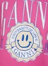  - GANNI - ‘University Of Love Capsule’ Smiley Face Print Crewneck Sweatshirt