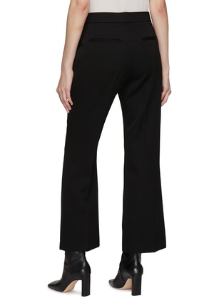 Back View - Click To Enlarge - JIL SANDER - MID RISE FLAT FRONT FLARED LEG CROPPED PANTS