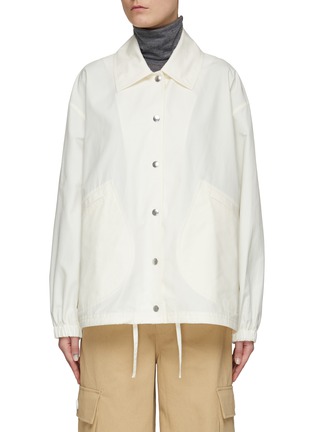 Main View - Click To Enlarge - JIL SANDER - LIGHTWEIGHT SNAP FRONTELASTICATED CUFF BLOUSON