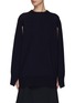 Main View - Click To Enlarge - JIL SANDER - SUPERFINE MIDWEIGHT MERINO KNIT CAPE JUMPER