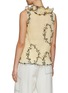 Back View - Click To Enlarge - GANNI - Floral Pleated Georgette Sleeveless Top