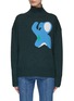 Main View - Click To Enlarge - JW ANDERSON - TURTLENECK ELEPHANT MOTIF KNITTED SWEATER