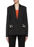 Main View - Click To Enlarge - JW ANDERSON - Chain Link Peak Lapel Single-Breasted Blazer