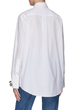 Back View - Click To Enlarge - JW ANDERSON - Chain Link Cotton Classic Long-Sleeved Shirt