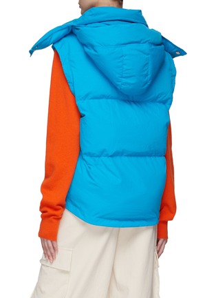 Back View - Click To Enlarge - JW ANDERSON - CONTRAST HOOD PUFFER GILET