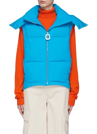 Main View - Click To Enlarge - JW ANDERSON - CONTRAST HOOD PUFFER GILET
