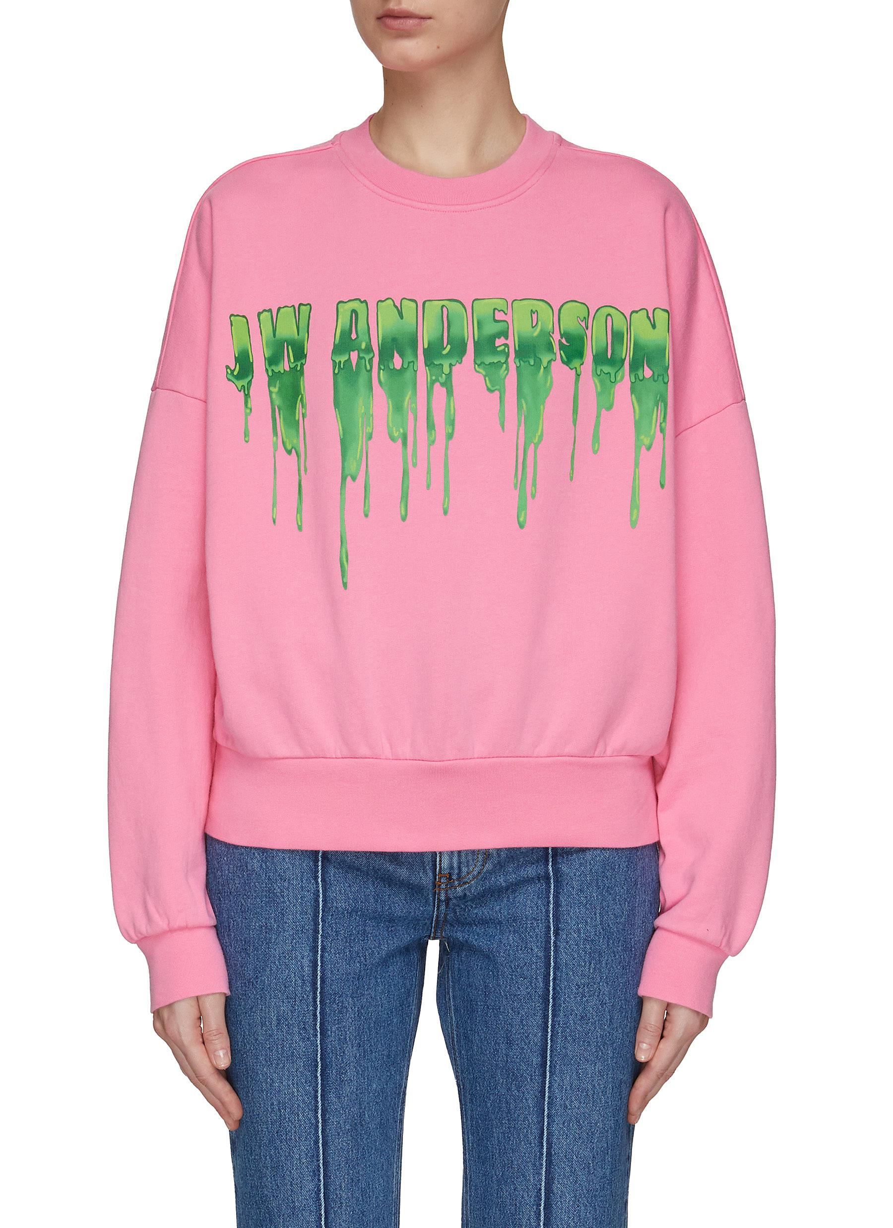 Slime Logo Oversized Cotton Crewneck 