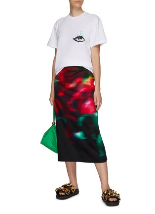 Figure View - Click To Enlarge - JW ANDERSON - EYE EMBROIDERED LOGO T-SHIRT
