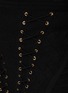  - BALMAIN - EYELET DETAIL LACE UP KNITTED GARTER SKIRT