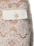  - SELF-PORTRAIT - Ivory Button Floral Guipure Mini Skirt