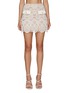 Main View - Click To Enlarge - SELF-PORTRAIT - Ivory Button Floral Guipure Mini Skirt