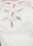 SELF-PORTRAIT - Lace Bib Cut Out Sleeveless Cotton Mini Dress