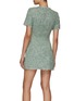 Back View - Click To Enlarge - SELF-PORTRAIT - Scoop Neck Flapped Pocket Boucle Mini Dress