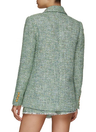 Back View - Click To Enlarge - SELF-PORTRAIT - Boucle Oversized Single Breasted Blazer