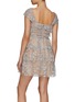 Back View - Click To Enlarge - SELF-PORTRAIT - Stone Embellished Waist Embroidered Blossom Layered Bodice Mini Dress