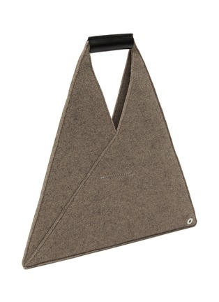 Detail View - Click To Enlarge - MM6 MAISON MARGIELA - TRIANGLE SMALL FELT TOTE BAG