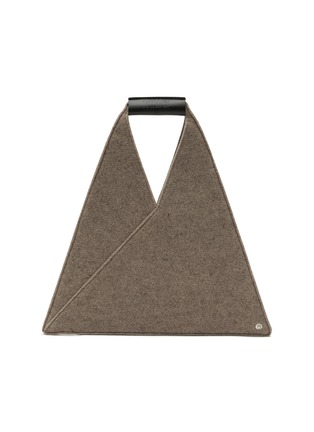 Main View - Click To Enlarge - MM6 MAISON MARGIELA - TRIANGLE SMALL FELT TOTE BAG