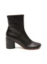Main View - Click To Enlarge - MM6 MAISON MARGIELA - ‘ANATOMIC’ ROUND TOE LEATHER ANKLE BOOTS