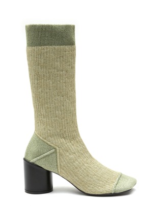 Main View - Click To Enlarge - MM6 MAISON MARGIELA - ROUND TOE HIGH SHAFT SOCK BOOTS