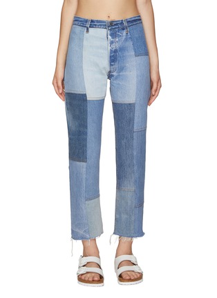 Main View - Click To Enlarge - RE/DONE - 70S PATCHED STRAIGHT JEANS
