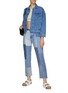 Figure View - Click To Enlarge - RE/DONE - 70S PATCHED STRAIGHT JEANS