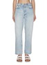 Main View - Click To Enlarge - RE/DONE - 90S CROP LOW SLUNG LIGHT WASH JEANS
