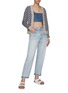 Figure View - Click To Enlarge - RE/DONE - 90S CROP LOW SLUNG LIGHT WASH JEANS