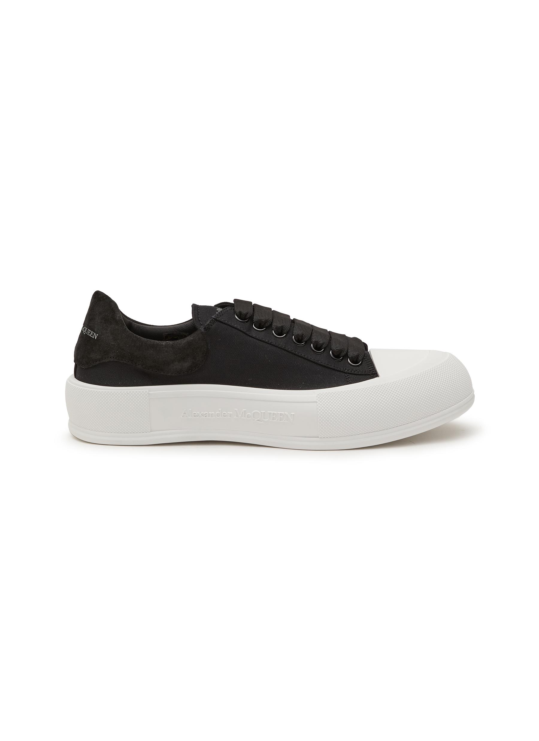 ‘Deck Plimsoll' Canvas Lace-Up Sneakers