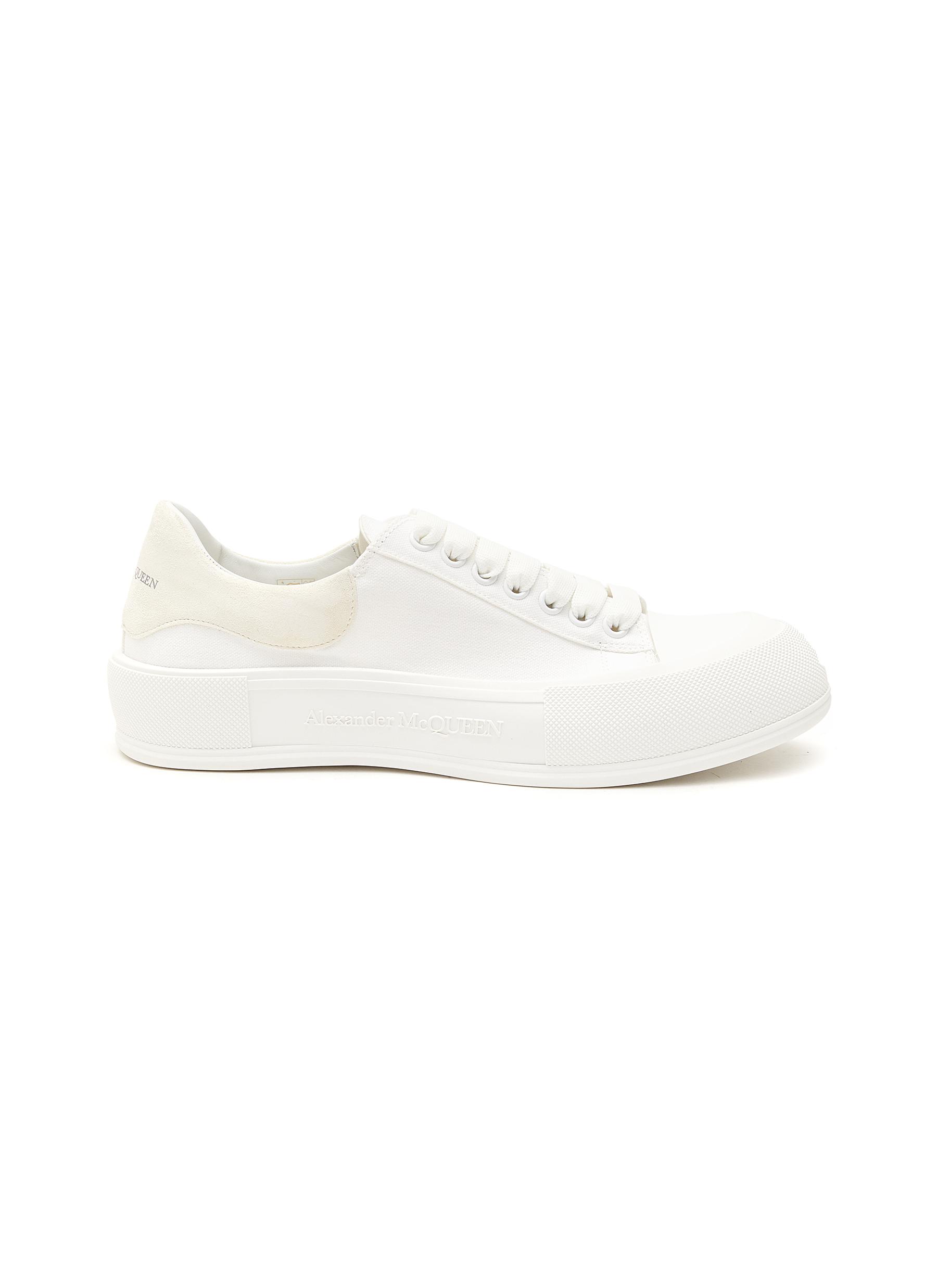 ‘Deck Plimsoll' Canvas Lace-Up Sneakers