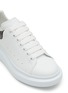 ALEXANDER MCQUEEN - ‘Larry’ Iridescent Heel Tab Leather Oversized Sneakers