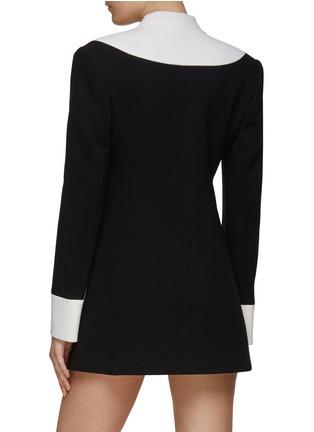 Back View - Click To Enlarge - KIMHĒKIM - ‘Neo-Malevich’ Sailor Collar Single-Breasted Jacket Dress