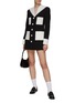 Figure View - Click To Enlarge - KIMHĒKIM - ‘Neo-Malevich’ Sailor Collar Single-Breasted Jacket Dress