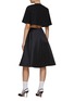 Back View - Click To Enlarge - KIMHĒKIM - ‘Emma’ Silk Blend Flared Knee Length Skirt